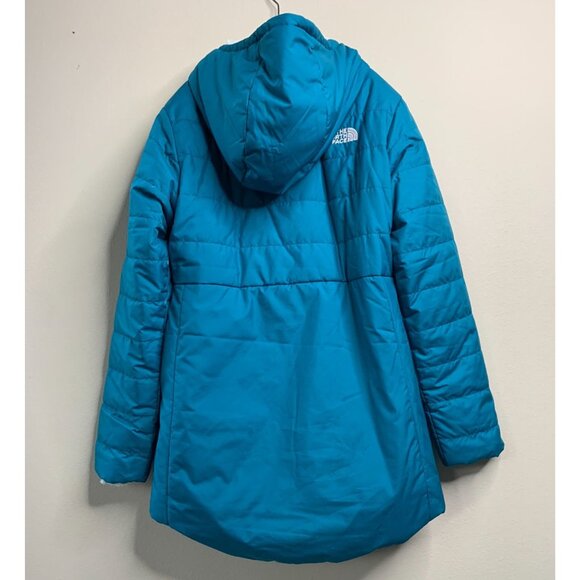 THE NORTH FACE MossBud Swirl Reversible Coat Girls M 10-12 Parka Winter Jacket - Picture 2 of 14